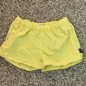 Patagonia barely baggies, yellow